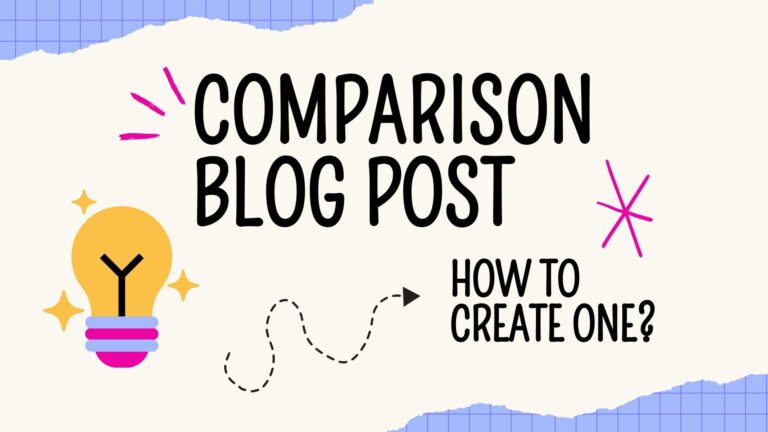 Comparison blog post guide