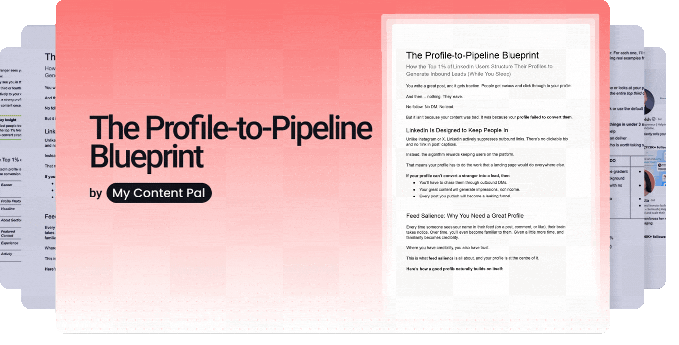 The Profile-to-Pipeline Blueprint